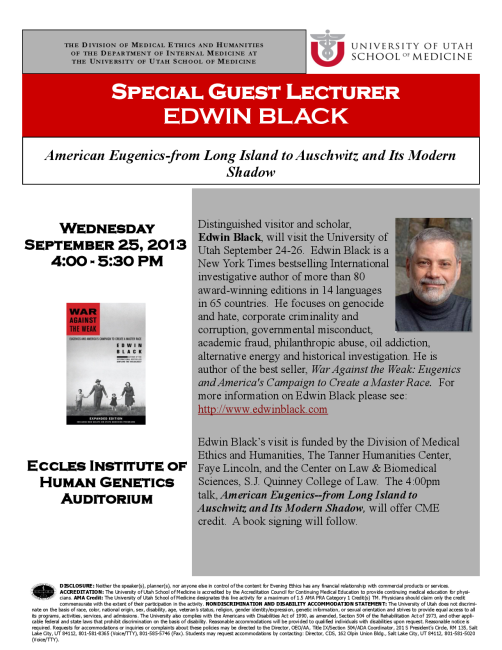 American Eugenics — from Long Island to Auschwitz and the Its Modern Shadow